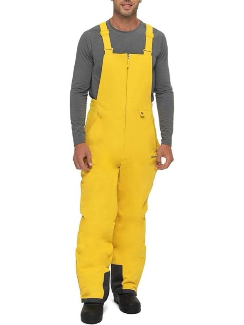 Arctix Yellow Ski Bib Overalls with Adjustable Straps